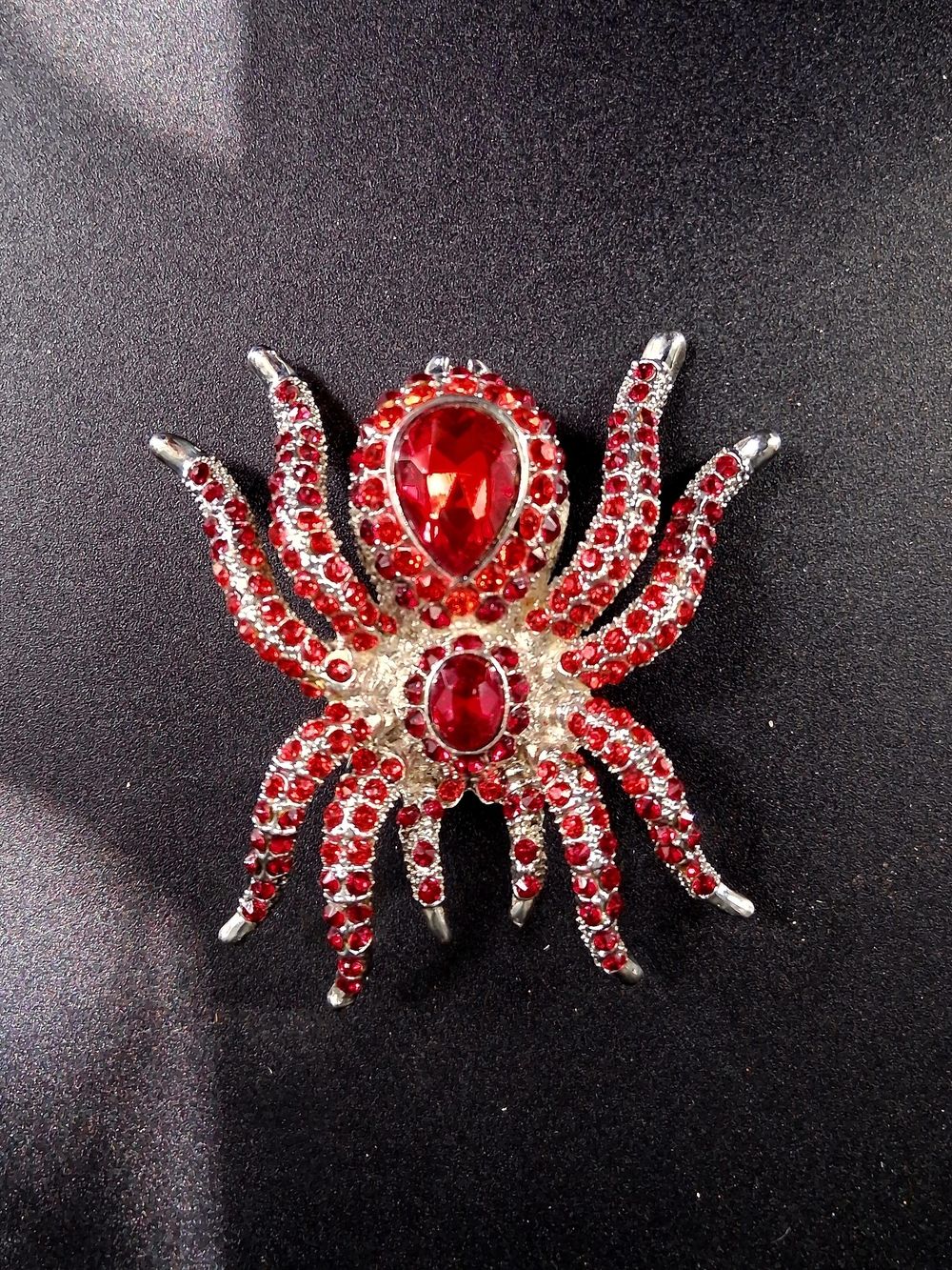 Red Crystal Spider Brooch - Unbranded Women Jewelry